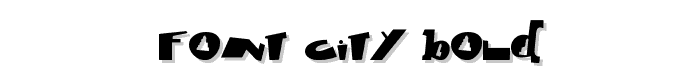 font city Bold font